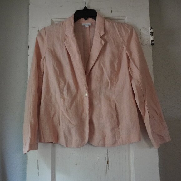 J.Jill Love linen Blazer Pink size small - Picture 1 of 9